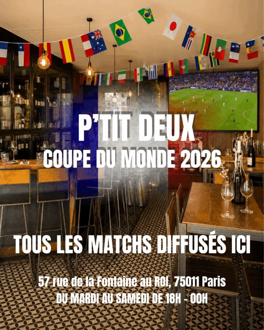 Coupe du Monde 2026 : vivez les matchs chez P’tit Deux